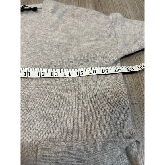 THEORY Gray Hanelee Cashmere Cardigan Sweater Small Minimalist Luxury Capsule - Picture 12 of 16